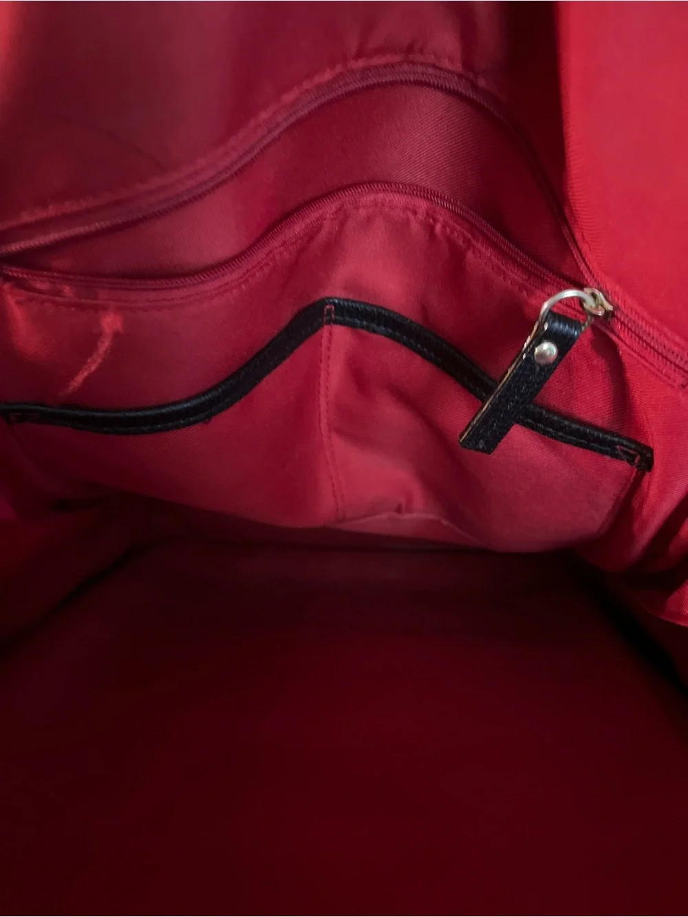 Travanti Nylon and Faux Leather Backpack